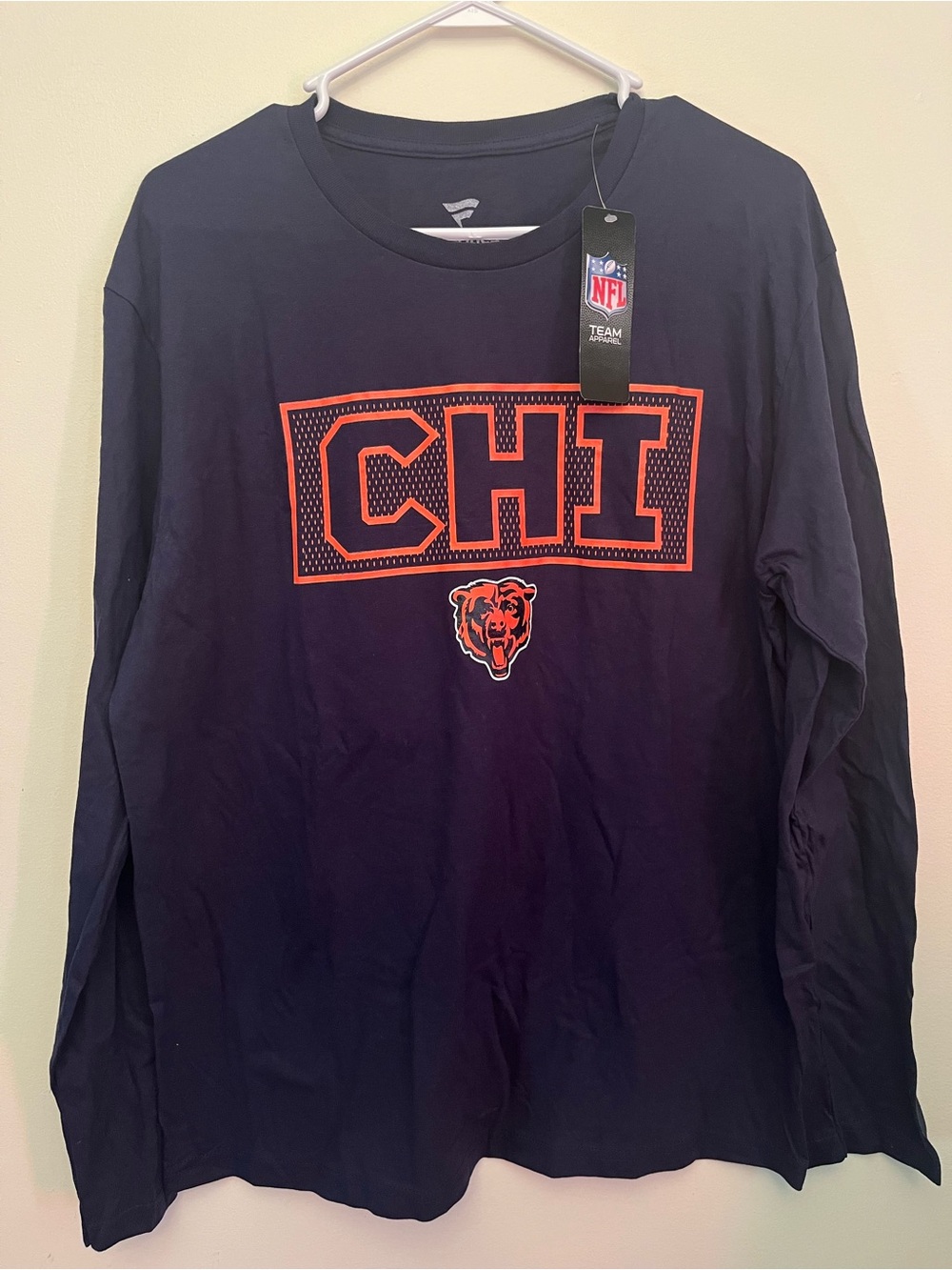 Chicago Bears Navy Long-Sleeve T-Shirt